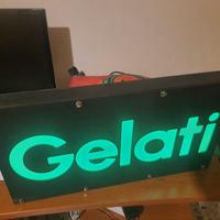 mini insegna luminosa gelati