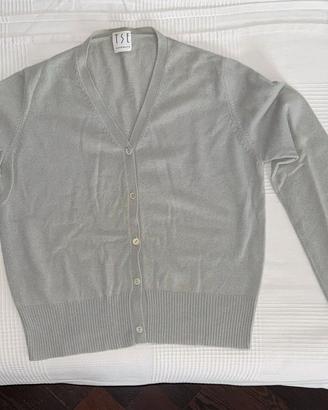 TSE cardigan donna grigio salvia – taglia M