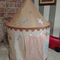 tenda, cucina , tavolino ecc