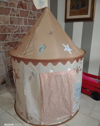 tenda, cucina , tavolino ecc