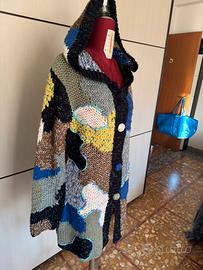 Cardigan artigianale patchwork