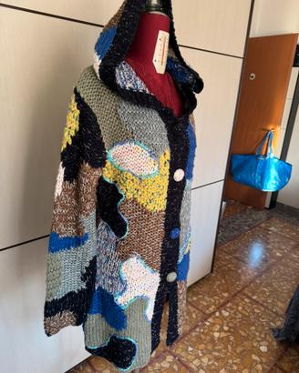 Cardigan artigianale patchwork