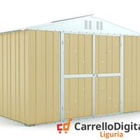 Box giardino lamiera zincata 327x155 beige