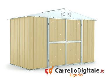 Box giardino lamiera zincata 327x155 beige