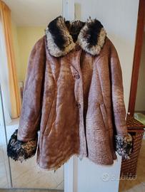 giacca in pelle e pelliccia
