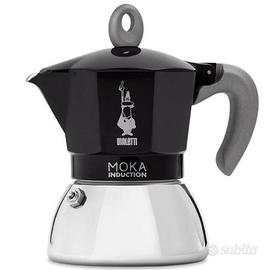 Moka Induction, 2 Tazze (100 ml), Adatta a Tutti i