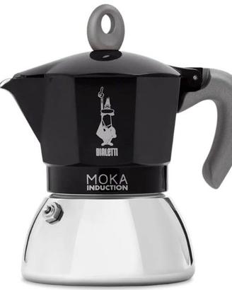 Moka Induction, 2 Tazze (100 ml), Adatta a Tutti i
