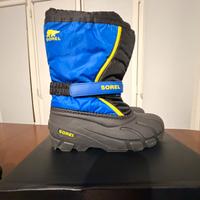 Doposci Sorel Youth Flurry  nero/blu, taglia EU 38