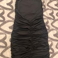 Vestito aderente nero taglia xs