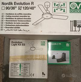 Kit ventilatore Vortice Nordik soffitto