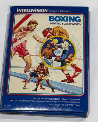 gioco intellivision boxing mattel electronics
