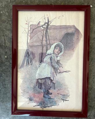 Stampa su carta d'epoca con cornice 3.
