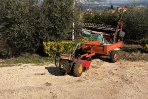 Motocoltivatore con carrello