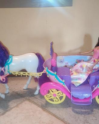 Barbie carrozza e cavallo