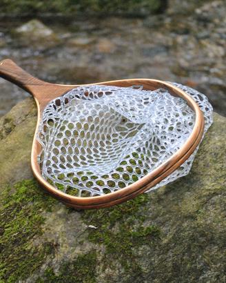 RETINO DA PESCA ARTIGIANALE IN LEGNO