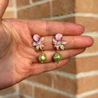 Orecchini a fiore in acciaio