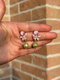 Orecchini a fiore in acciaio