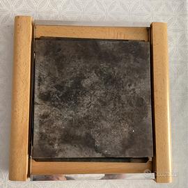 Pietra ollare per cucinare carne.