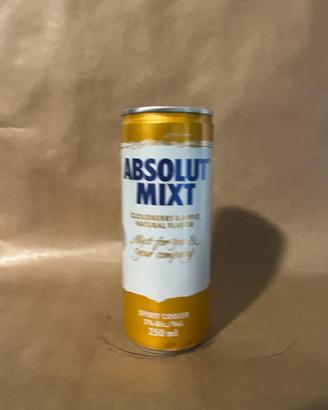 Absolut Vodka Limited Edition MIXT CAN 