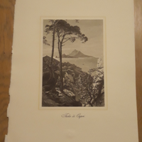 Stampe Isola di Capri impresse su carta di Amalfi