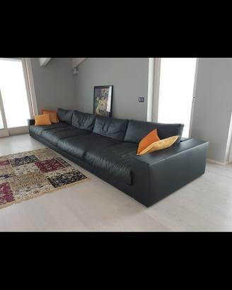 Divano di design in Pelle nera