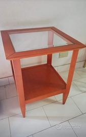 tavolino ciliegio vetro 