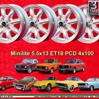 4 pz cerchi BMW Opel Volkswagen Minilite 5.5x13 ET