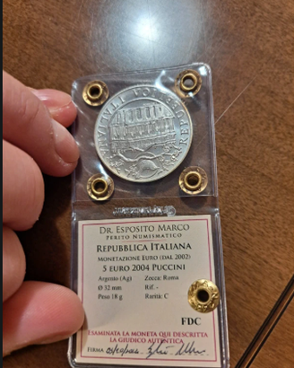 Rara Moneta Puccini di Argento