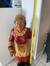 Statua cuoca da ristorante