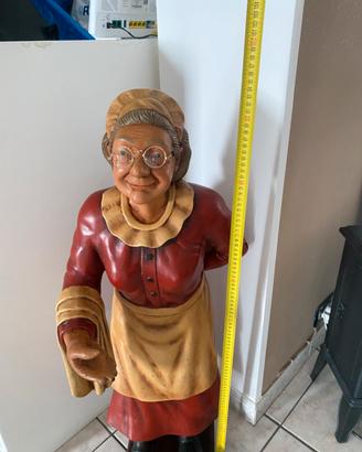 Statua cuoca da ristorante