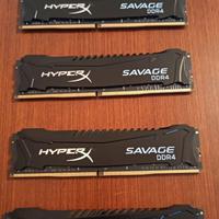 RAM Kingston Hyperx 32GB(4x8) 3000GHz cl15