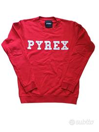 Felpa PYREX rossa girocollo - Logo Bianco