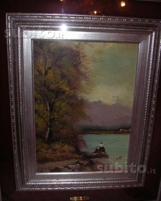 Quadro antico olio su tela