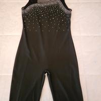 TUTA IN LICRA CON STRASS PER PATTINAGGIO