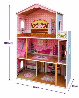 Casa delle bambole rosa