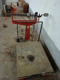 Bilancia Bascula antica piemontese cinquecento kg