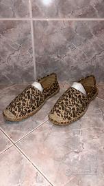 Espadrillas Leopardate in Tela 39 Usate Pochissimo