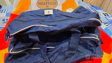 ER-STOCK-186 # BORSONE DA SPORT BLU STRISCIA BIANC