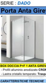 Box doccia angolare 70x80 nuovo ancora imballato