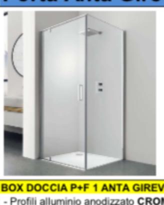 Box doccia angolare 70x80 nuovo ancora imballato