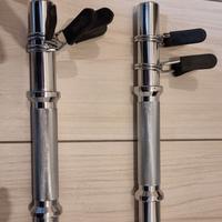 manubri decathlon con molle fermadischi