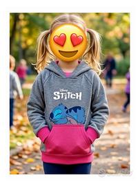 Felpa Stitch Disney con cappuccio 4 anni