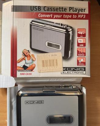 USB Cassette Player Konig HAV-CA10