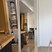 Porta laccata bianca con specchio