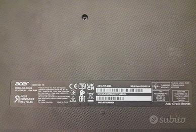 PC Acer Aspire Go 15 (Modello N23C3), 2025