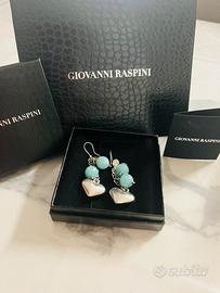 Orecchini a cascata argento 925 con amazzonite