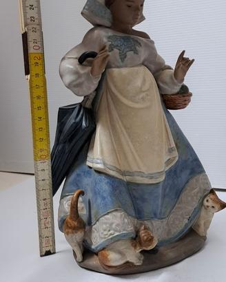 LLADRÓ 12219 Statua Bimba  gatti e ombrello