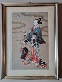 Stampa xilografica giapponese di pregio