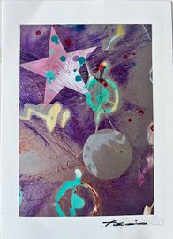 Robert Fennell Originale Mixed Media 10 x 15 cm.