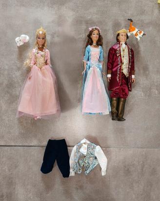 Set completo Barbie Principessa e la Povera